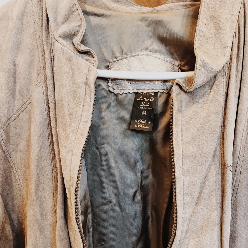 Suede leather 90’s jacket - Picture 2 of 3